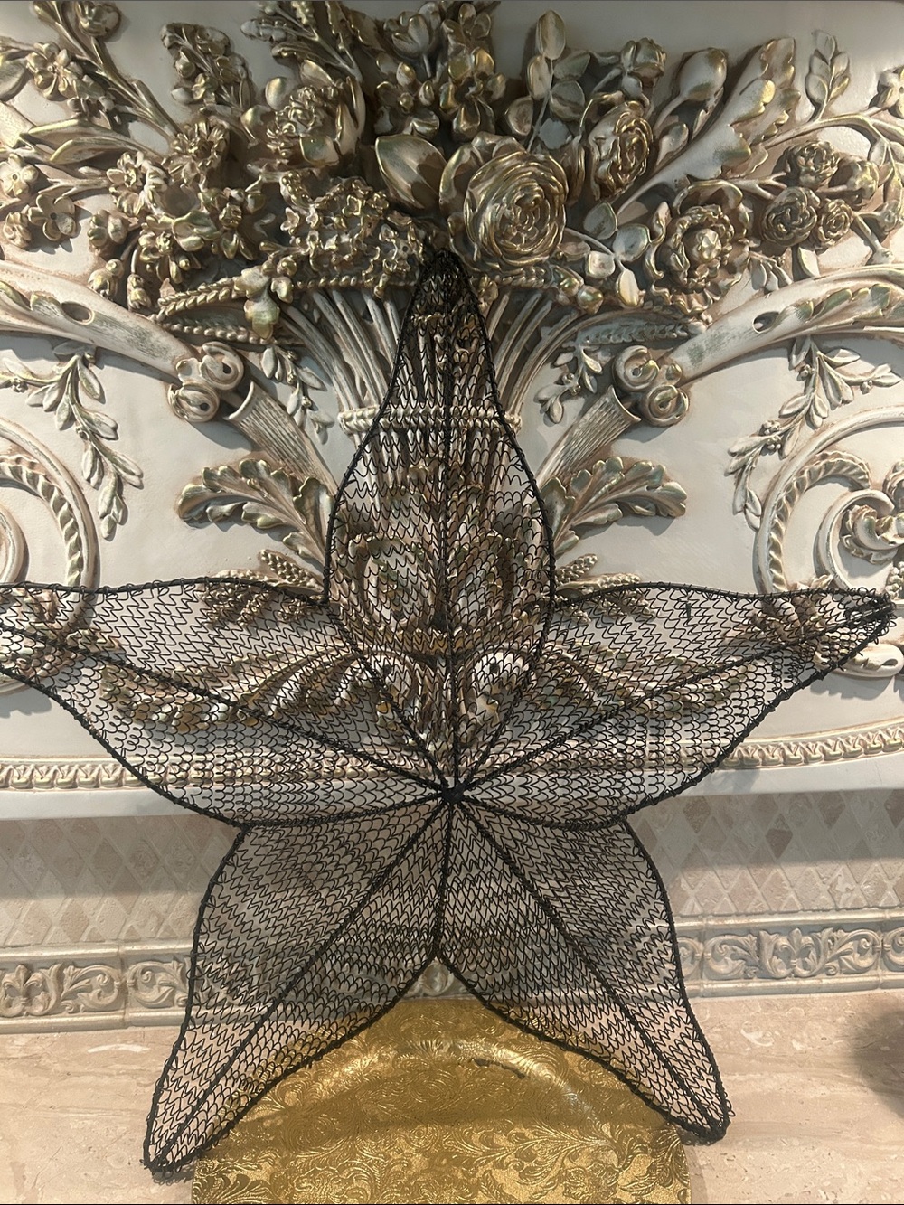 NEW 24” Metal Mesh Starfish Wall Sculpture